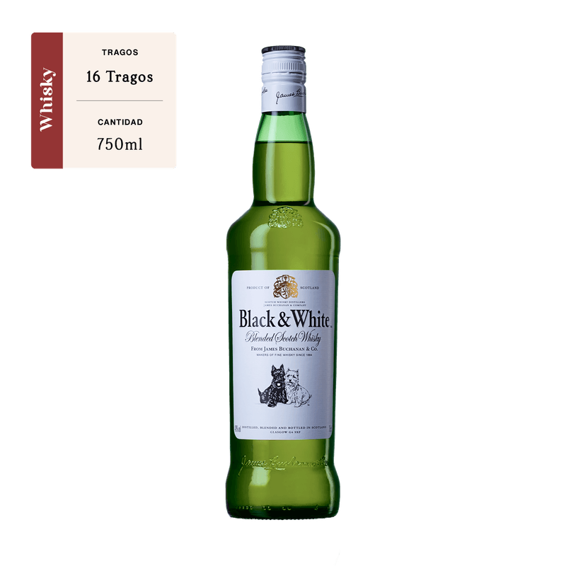 Whisky Black & White 750ml TheBar Panamá