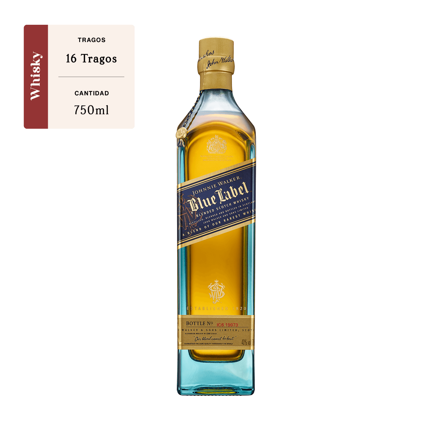 Whisky Johnnie Walker Blue Label 750 Ml Thebar Panamá 3696